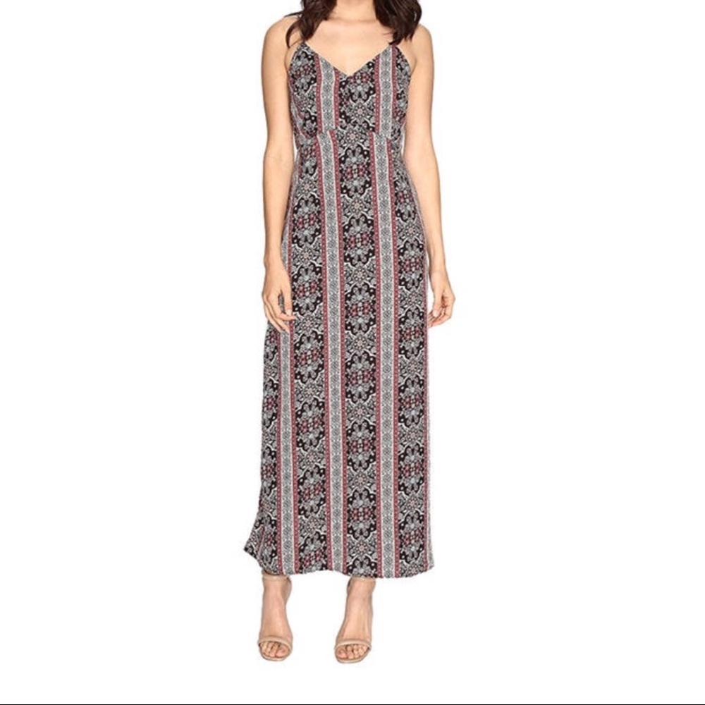 Floral Print Maxi with Spaghetti Straps